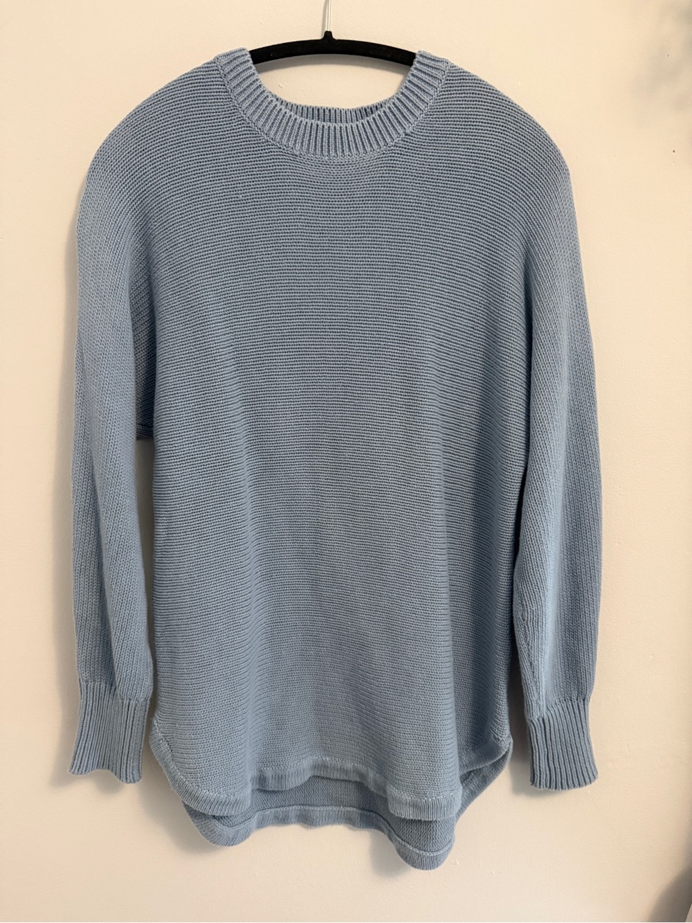 Relaxed Light Blue Crewneck Sweater